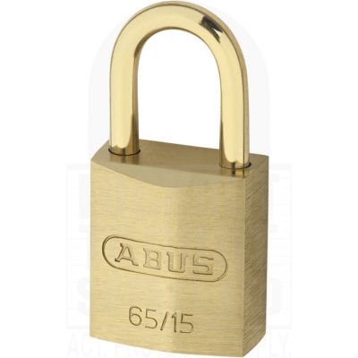Custom 65/15 Series Abus Brass Padlock Custom 65/15 Series Abus Brass Padlock